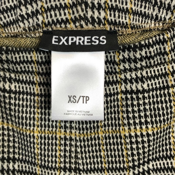 Express black and yellow plaid leggings - Picture 3 of 3